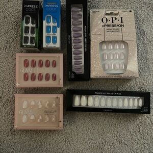 Glamnetic, OPI, imPRESS & finger suit Press-On Nails bundle